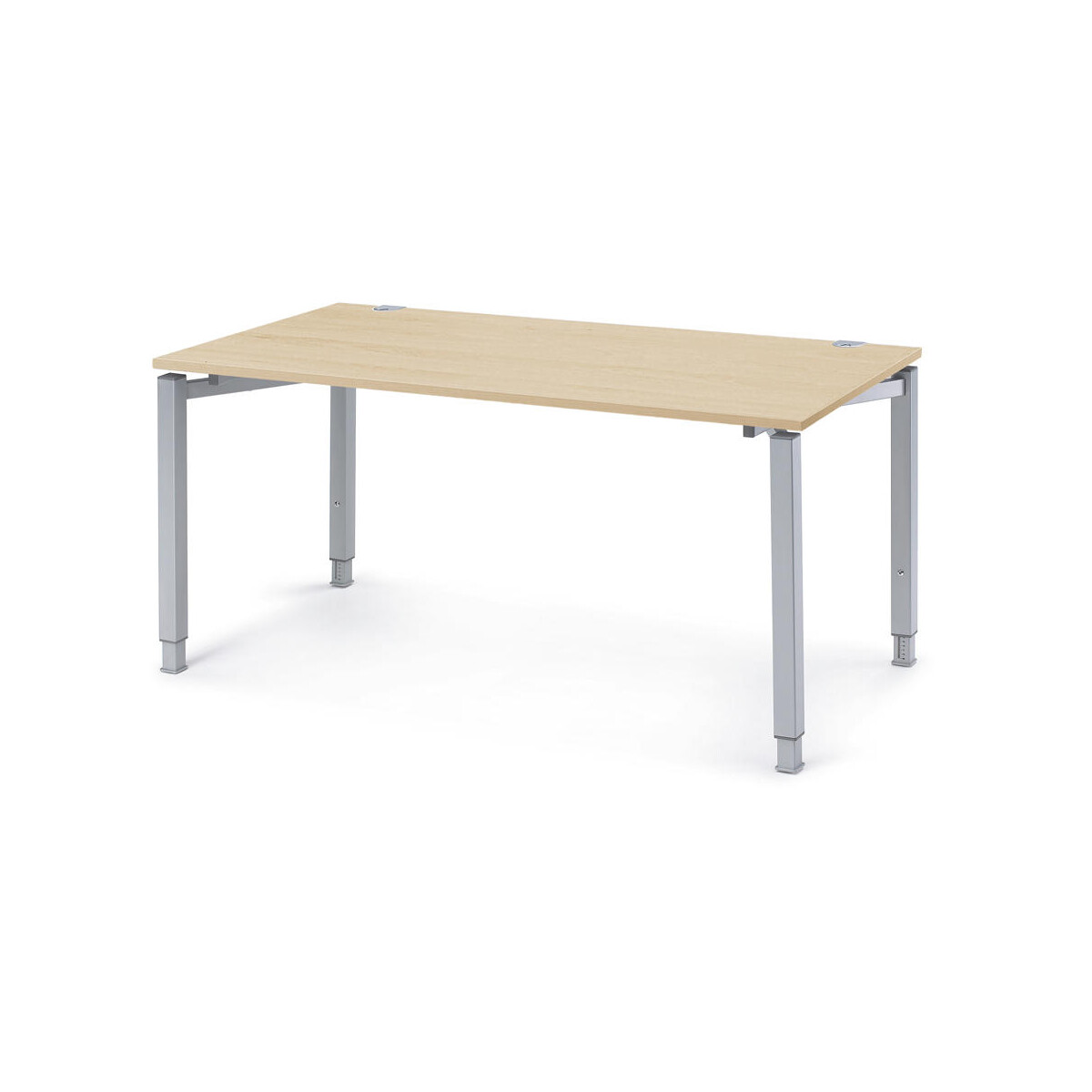 Schreibtisch CONCEPT LINE, Buchedekor/Alusilber RAL 9006,...