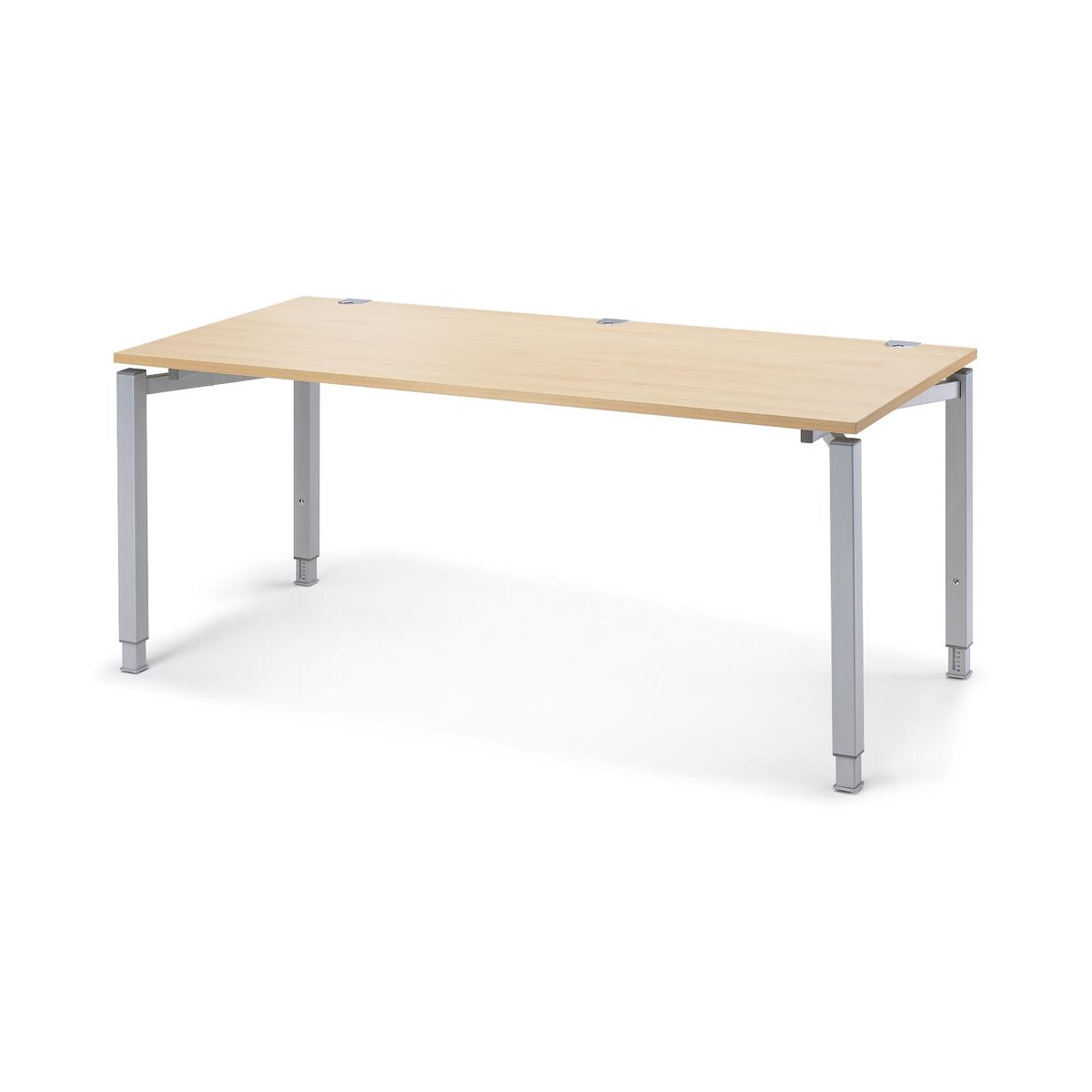 Schreibtisch CONCEPT LINE, Buchedekor/Alusilber RAL 9006,...